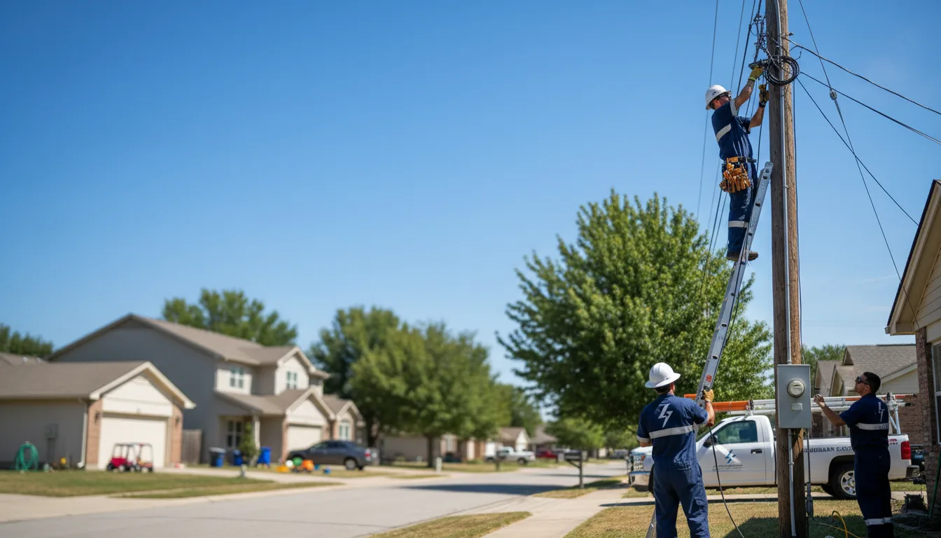 Residential electrician providing installation services in Newell, WV